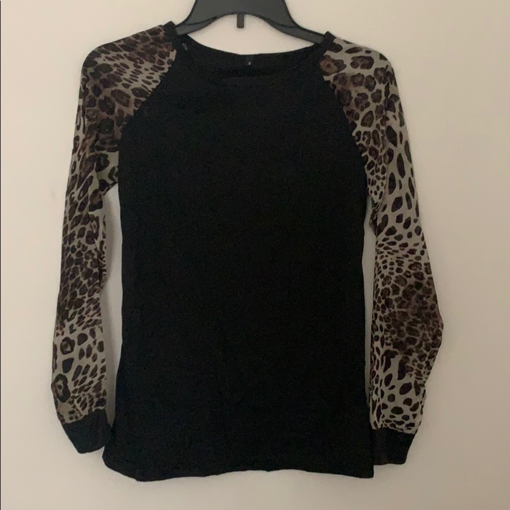 Black Animal Print Shirt